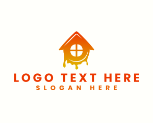 Maintenance - House Paint Drip logo design