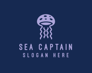 Sea Jellyfish Tentacle logo design