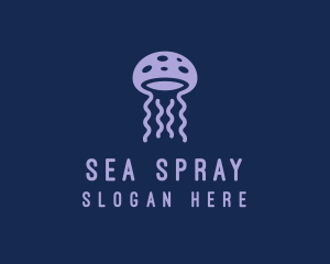 Sea Jellyfish Tentacle logo design