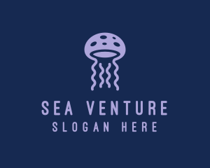 Sea Jellyfish Tentacle logo design