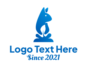 Fox Tail - Bunny Leaf Animal logo design