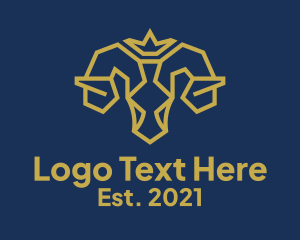 Jewelery - King Ram Antlers logo design