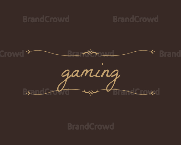 Ornate Handwritten Decoration Logo