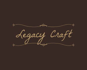 Heritage - Ornate Handwritten Decoration logo design