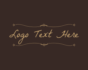 Ornate Handwritten Decoration Logo