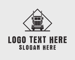 Truck Transport Delivery  Logo