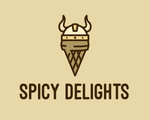 Ancient - Viking Helmet Ice Cream logo design