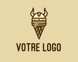 Helmet - Viking Helmet Ice Cream logo design