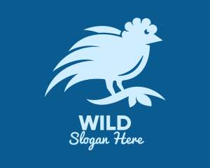 Blue Wild Bird logo design