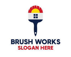 Brush - Paint Brush Painting logo design