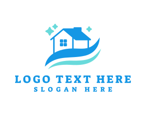 Residential - Sparkling Clean House logo design