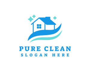 Sparkling Clean House logo design