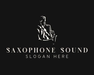 Saxophone - Saxophone Music Performer logo design