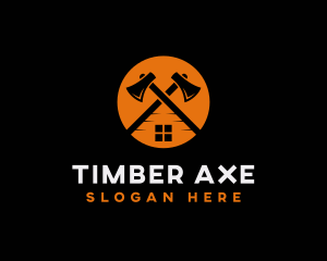 Axe Carpenter Woodwork logo design