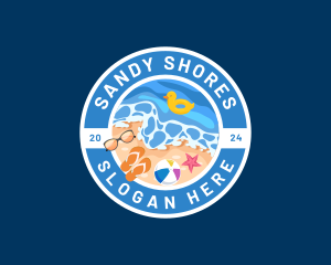 Summer Beach Shore logo design