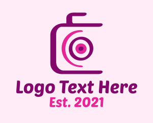 Camera Repair - Purple Photography Studio logo design