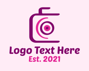Purple Camera - Purple Photography Studio logo design