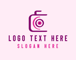 Minimalist - Purple Photography Studio logo design