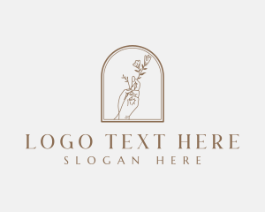 Gentle - Flower Hand Spa logo design