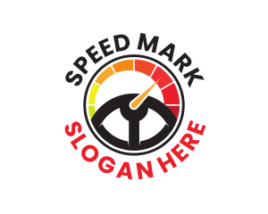 Steering Wheel Meter logo design