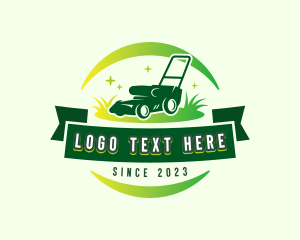 Lawn Care - Lawn Mower Trimmer logo design