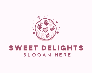 Floral Cookie Dessert logo design