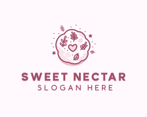 Floral Cookie Dessert logo design