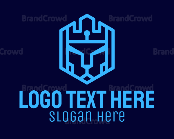 Lion Tech Shield Logo