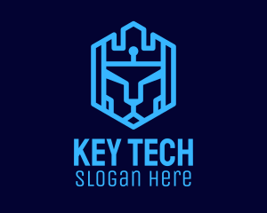 Lion Tech Shield logo design