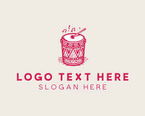 Performer - Traditional African Drummer logo design