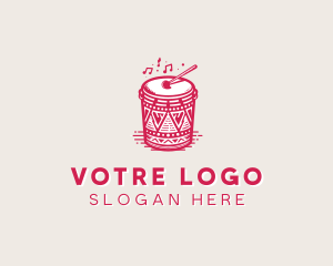 Traditional African Drummer Logo