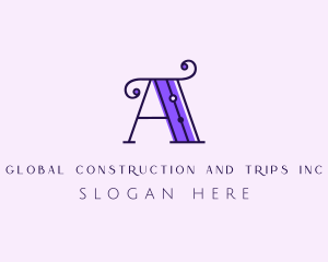 Decorative Typography Letter A Logo