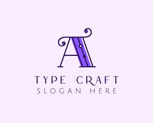 Typography - Decorative Typography Letter A logo design