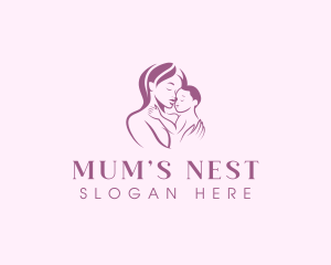 Mum - Mother Love Infant logo design