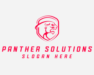 Panther - Security Shield Panther logo design