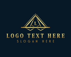 Accounting - Premium Luxury Triangle logo design