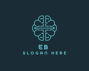 Cyber - AI Brain Software logo design