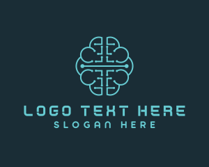 AI Brain Software logo design