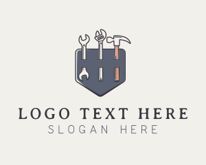 Toolbox - Wrench Hammer Tools logo design