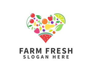 Fresh Healthy Fruits logo design