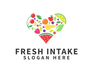 Fresh Healthy Fruits logo design