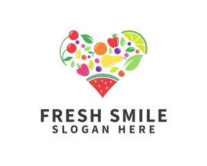 Fresh Healthy Fruits logo design