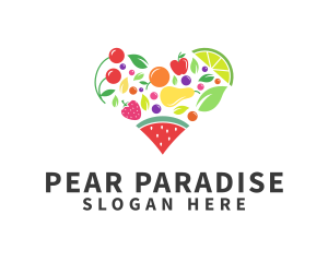 Fresh Healthy Fruits logo design