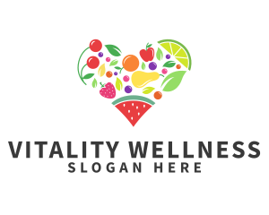 Fresh Healthy Fruits logo design