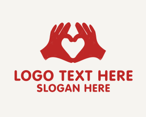 Volunteering - Life Heart Foundation logo design