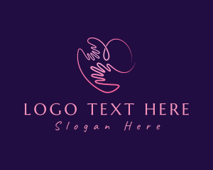 Learning Center - Heart Charity Consultant logo design