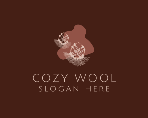 Wool Earring Accessory logo design