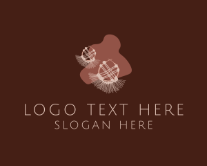 Tribal - Wool Earring Accessory logo design