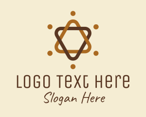 Jewish Star  logo design