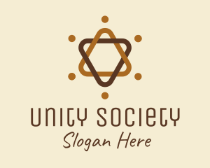 Society - Jewish Star logo design